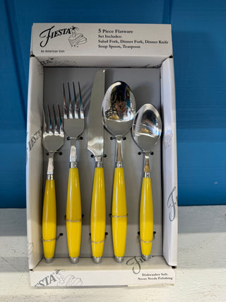 Fiesta Sunflower Flatware Round Handle NIB