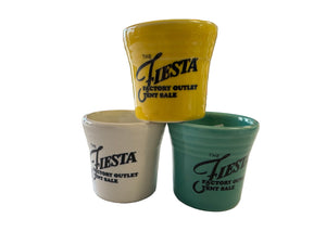 Fiesta Limited Edition Tent Sale Shot Glass FACTORY OUTLET TENT SALE Lot of 3