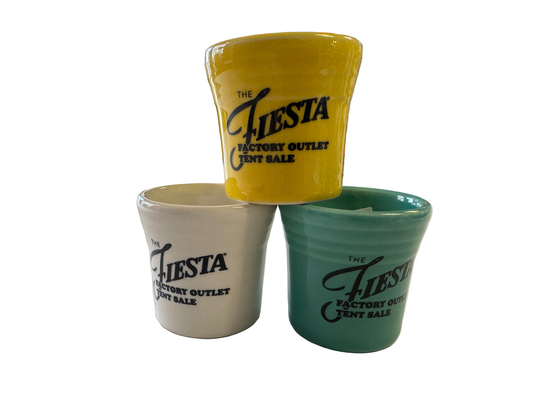 Fiesta Limited Edition Tent Sale Shot Glass FACTORY OUTLET TENT SALE Lot of 3