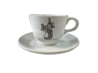 Fiesta Teacup and Saucer Childs Set Some Bunny Retired