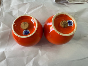 Vintage HLC  Kitchen Kraft Red Salt & Pepper set NICE