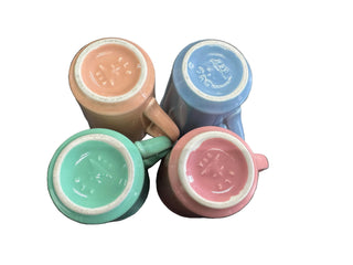 Fiesta HLC Denver Mugs Set of 4 Pastel Colors