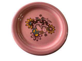 Fiesta Everything Kitchen Exclusive Peony Coaster Peace & Love Mushrooms & Flowers