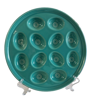 Fiesta Turquoise Egg Tray Retired Size Larger