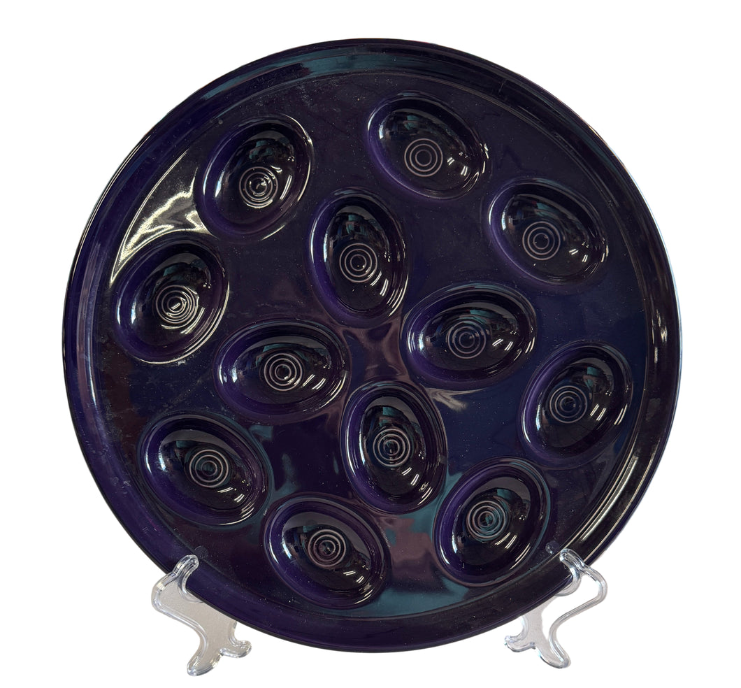 Fiesta Plum Egg Tray Retired Size Larger