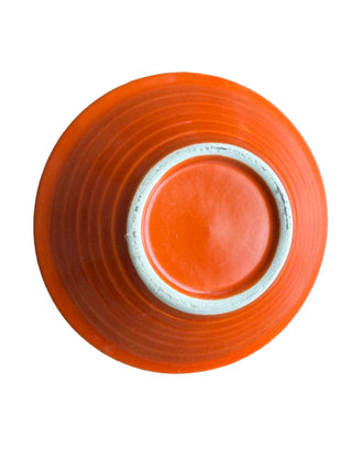 Vintage Harlequin Red Toy Creamer & Nut Cup