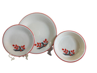 Fiesta FTCCO Outlet Exclusive Deco Leaves 3 Piece place Setting