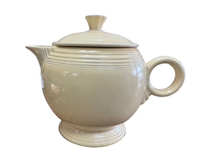 Vintage Fiesta Large Ivory Teapot