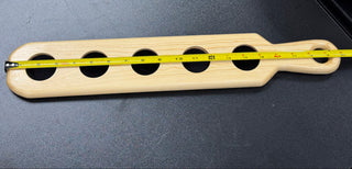 Handmade Fiesta Go-Along Wood Shot Glass Holder/ Server Holds 5