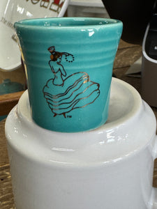 Fiesta FTCCO Dancing Lady TURQUOISE  Shot Glass