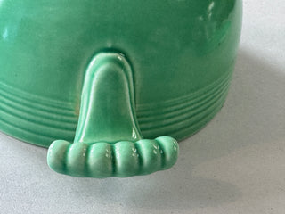 Vintage Flat Bottom Original Green Covered Onion Soup