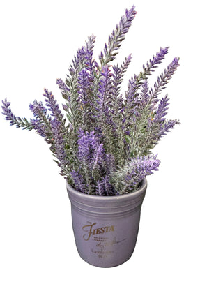 Fiesta FTCCO Lavender Flower Pot Dancing Lady Liz signature