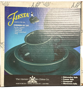 Fiesta 4pc Place Setting Evergreen