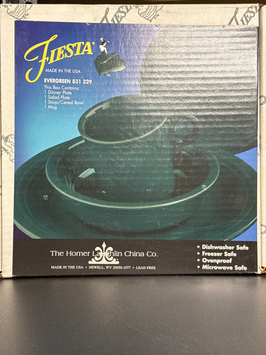 Fiesta 4pc Place Setting Evergreen