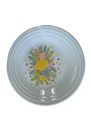 Fiesta  HLCCA 2025 Outlet  Exclusive Floral Succulents  Luncheon Plate SKY Blue