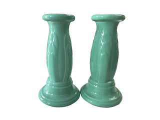 Fiesta Y2K Tapered Candle Sticks Pair Seamist Retired