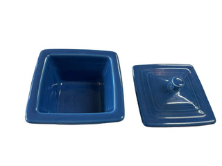 Fiesta Lapis Blue Belk Box Candy Dish Covered