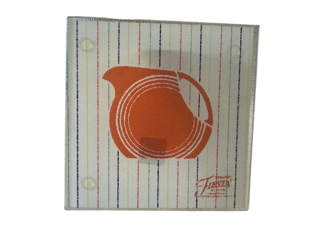 Genuine Fiesta  Glass Trivet Design Persimmon  Water Pitcher
