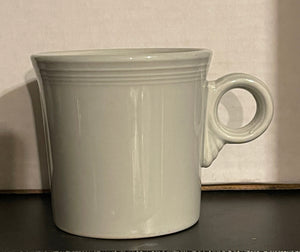 P86 Pearl Gray Ring Handled  Mug