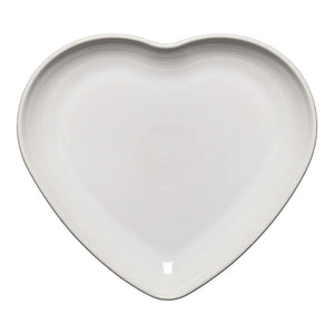 Fiesta Large Heart Bowl Plate White