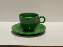 Load image into Gallery viewer, Vintage Fiesta Medium Green Cup &amp; Saucer Beautiful

