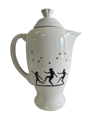 Fiesta Mystic Decal White  Coffee Pot Mega China Exclusive