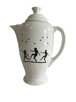 Fiesta Mystic Decal White  Coffee Pot Mega China Exclusive