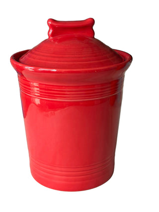 Fiesta 2 Qt Scarlet Dog  Canister Jar Original Style