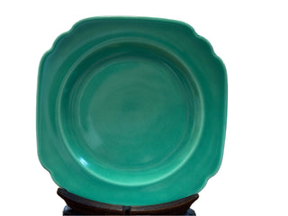 VINTAGE HOMER LAUGHLIN RIVIERA 7" PLATES GREEN