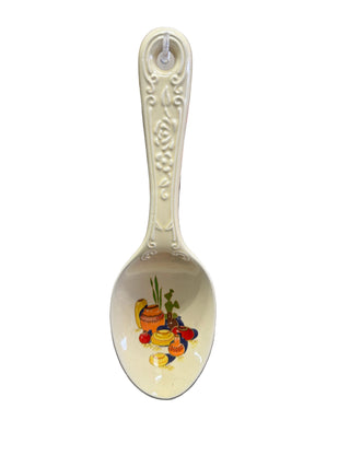 China Specialties Mexicana Ceramic Spoon Ivory