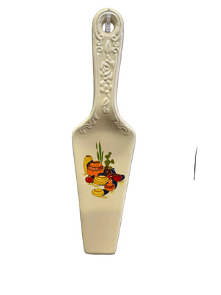 Fiesta China Specialties Mexicana Cake Pie Server Ceramic Ivory