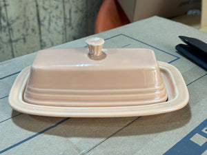 Fiesta P86 Apricot Butter Dish, Small retired size