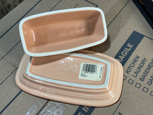 Fiesta P86 Apricot Butter Dish, Small retired size