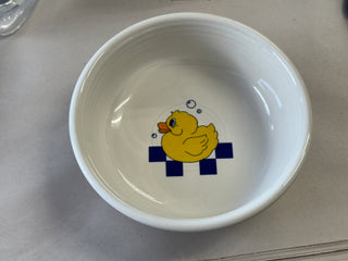 FIESTA JUST DUCKY SMALL CEREAL BOWL 5 1/2 RUBBER DUCKIE CHILDS