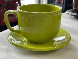 Fiesta Jumbo Mug & Saucer Lemongrass