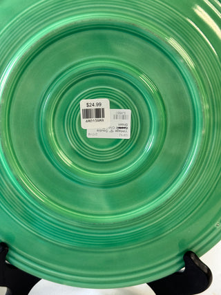 Vintage Fiesta Original Green Chop Plate 12" Double Foot