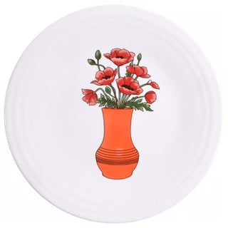 Fiesta  Luncheon Plate Flowers & Vase Replacemants Poppy Royalty Vase