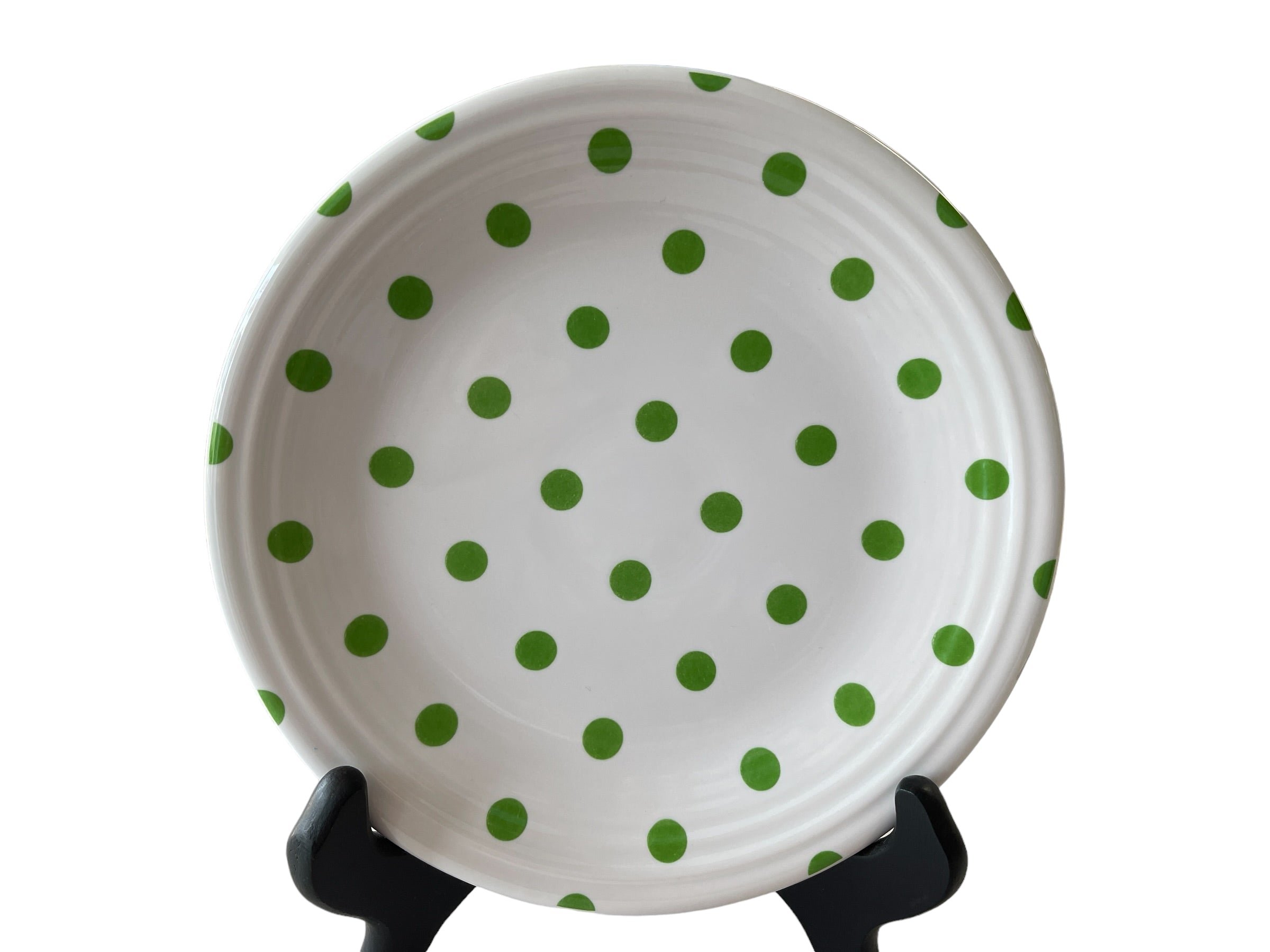 Fiesta HLCCA Exclusive White w Shamrock Dot Salad Plate