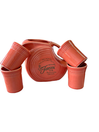 Fiesta Persimmon Beverage Set 60th