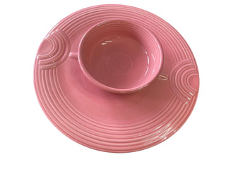 Fiesta Rose Retired Chip & Dip Tray
