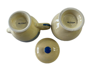 Fiesta HLCCA Fiesta Blue Stripe Individual Sugar & Creamer