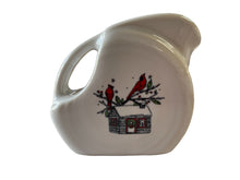 Load image into Gallery viewer, Fiesta Mini Disk Pitcher Christmas  Whimsy Cardinals Everything Kitchens
