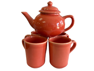 HLC USA Tea Pot & 4 Mug Lot