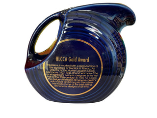 Fiesta HLCCA Gold  Award Cobalt Water Pitcher