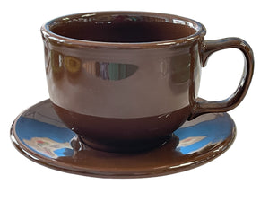 Fiesta Jumbo Mug & Saucer Chocolate