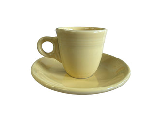 Fiesta Demitasse Pale Yellow Cup & Saucer