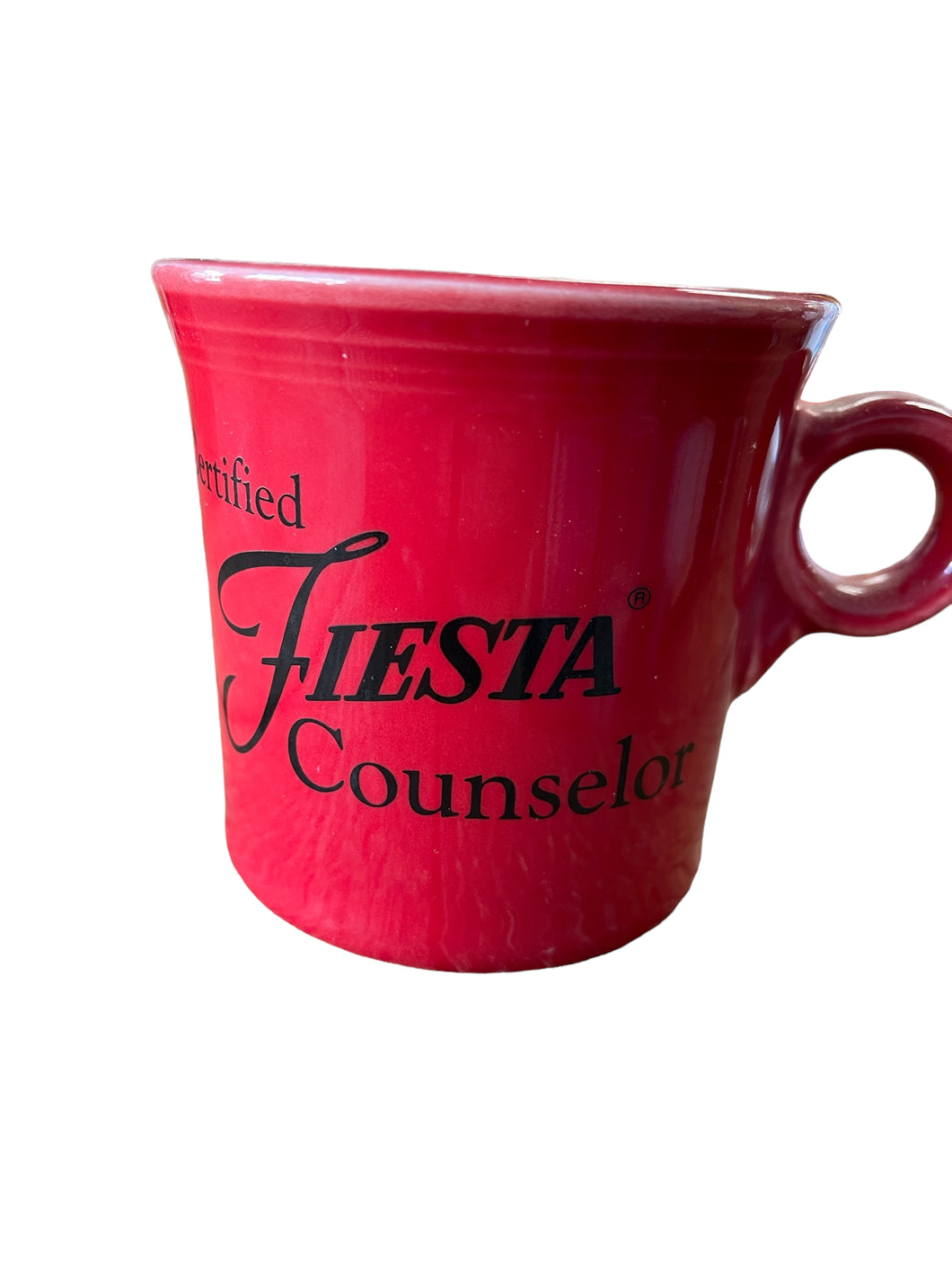 Fiesta Certified Counselor Mug Scarlet VHTF