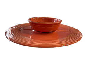 Fiesta Retired Chip & Dip Set Persimmon