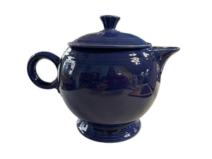Vintage Fiesta Large Cobalt Teapot