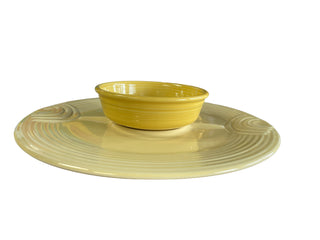 Fiesta Retired Chip n Dip Set Pale Yellow